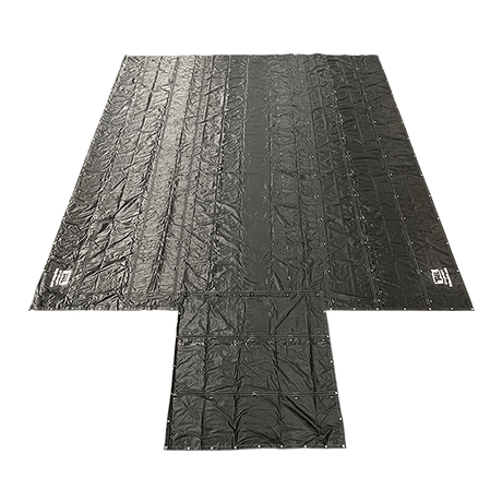 24' x 27' Lumber Tarp with 8ft Drop, 3 Rows of D-Rings, 108 lbs, Truck Tarp, Flatbed Equipment