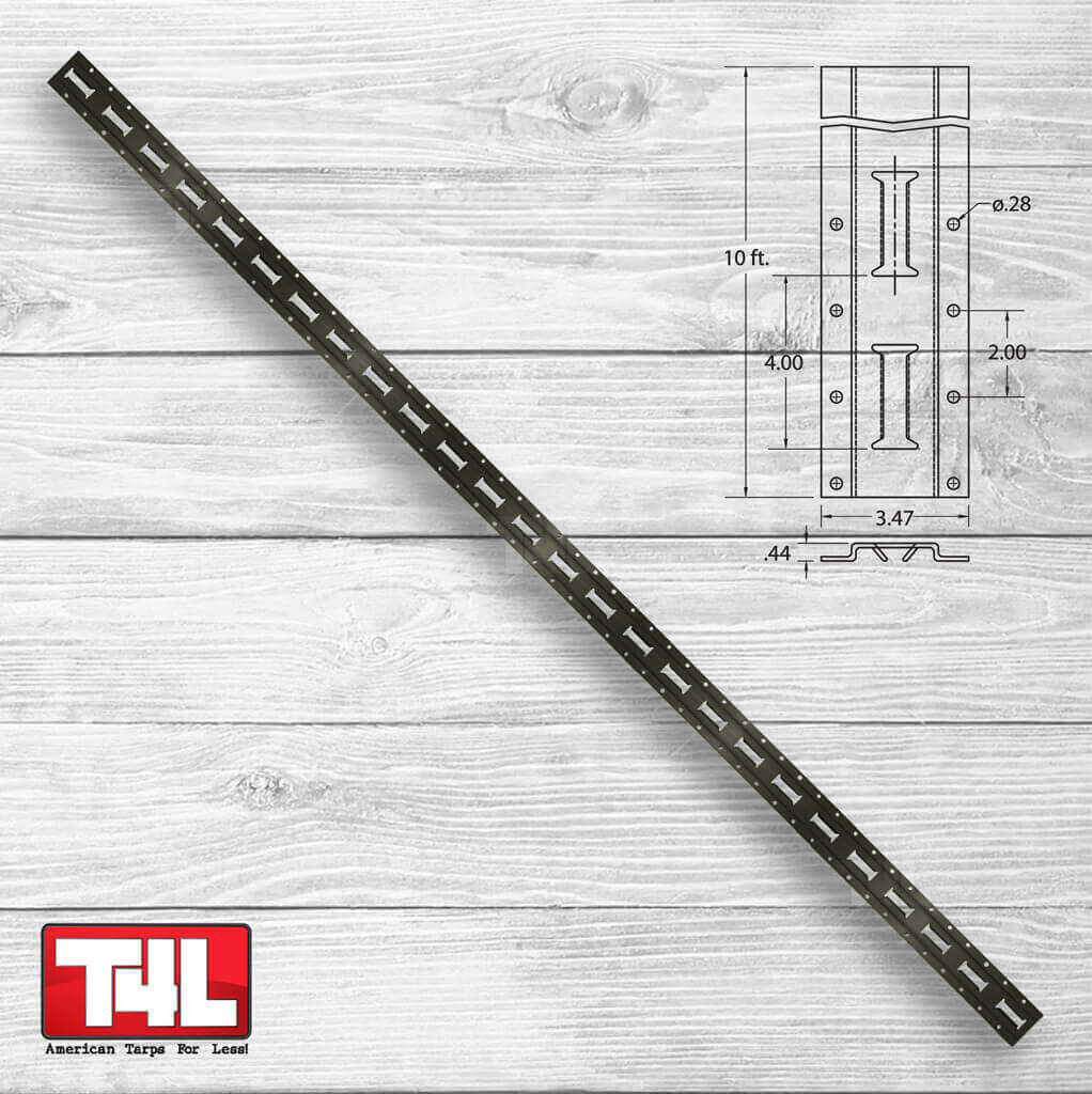 10' Vertical E-Track - Tarps4Less-Ancra-