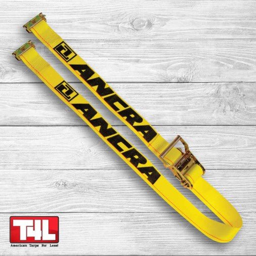 2" X 12' Ratchet Strap & E-Fitting - Tarps4Less-Ancra-