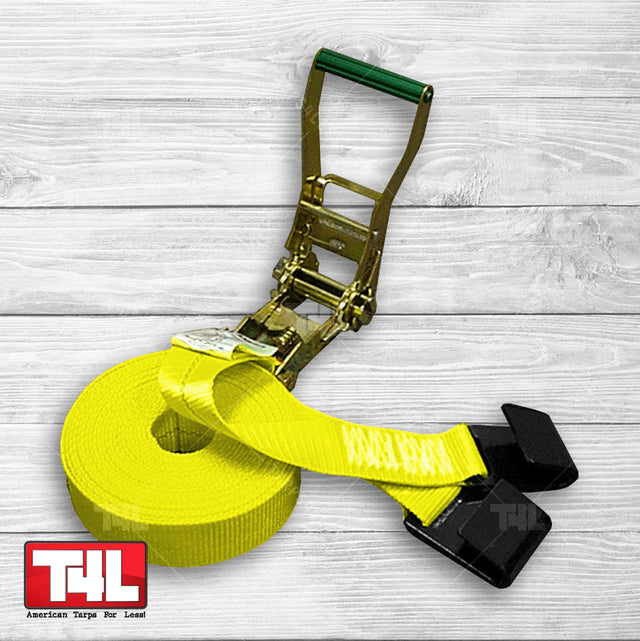 2" x 27' Ratchet Strap Assembly - Tarps4Less-Ancra-