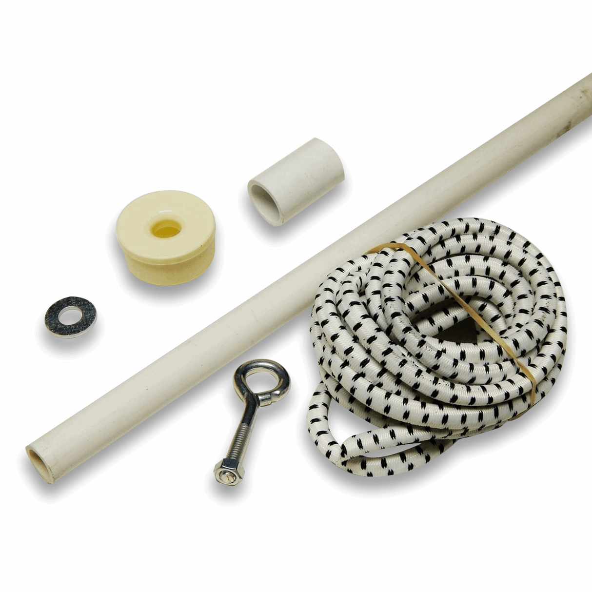 Complete Return Assembly - PVC, Return Rope and Hardware - Tarps4Less-Tarps4Less-