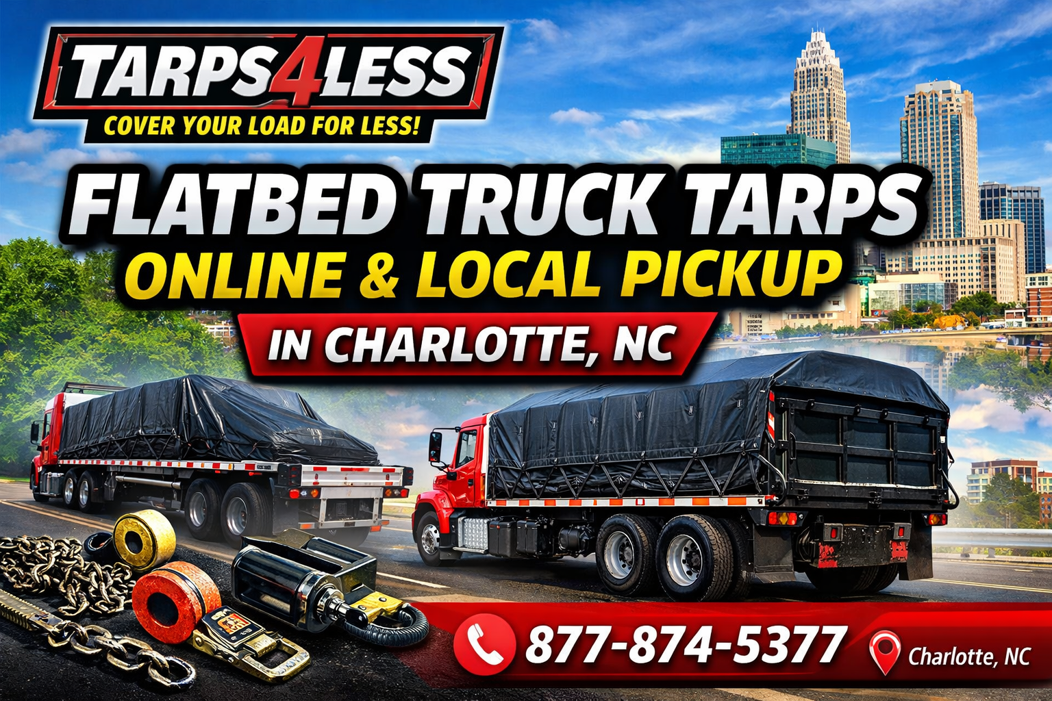 Flatbed Truck Tarps Online & Local Pickup in Charlotte, NC