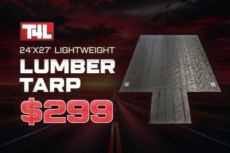 Secure Your Load with the 24' x 27' Lightweight Lumber Flatbed Tarp from Tarps4Less - Tarps4Less