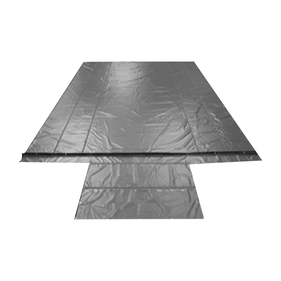 20'x20' 2 Row Wallboard End Tarp