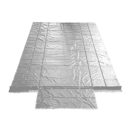 16' X 26' Steel Tarps w/ End Flap