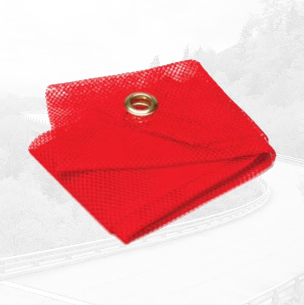 Red Flag w/ 2 Grommeted Corners - Tarps4Less-Ancra-